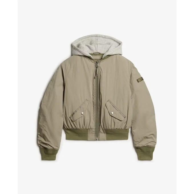 Superdry - MA1-bomberjack met capuchon - Dames - Buitenjassen