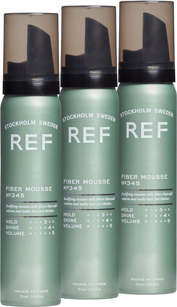 REF FIBER MOUSSE 3X 75ML TRAVELSIZE VOORDEEL