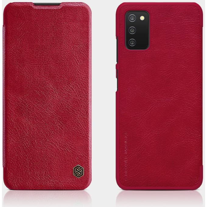 Nillkin Qin Leather Holster Case for Samsung Galaxy A03s Red