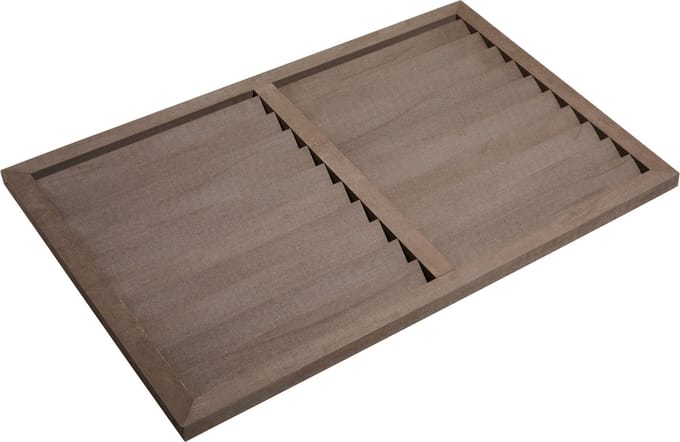 Evolar WPC Achterplaat voor Airco Omkasting Walnut Grey Large