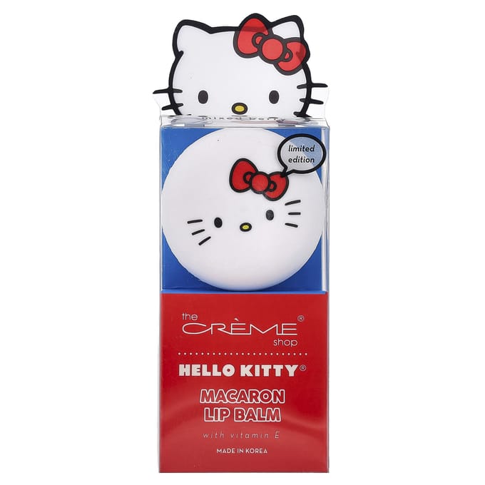 The Creme Shop, Hello Kitty®, Macaron Lippenbalsem, Gemengde Bes, 7,5 g (0,26 oz) red