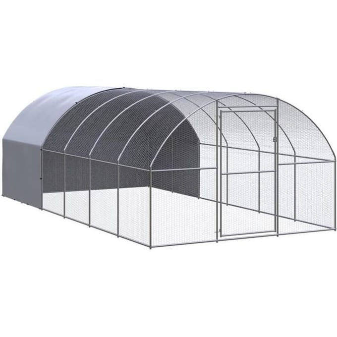 Maison Exclusive - Poulailler d'extérieur 3x6x2 m Acier galvanisé
