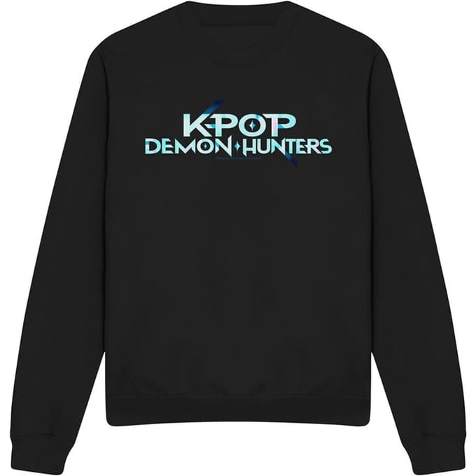 K-Pop Demon Hunters Unisex Volwassenen Logo Sweatshirt (Zwart)