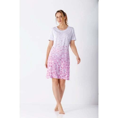 Hajo nachthemd roze confetti - Roze - Maat - 52/54