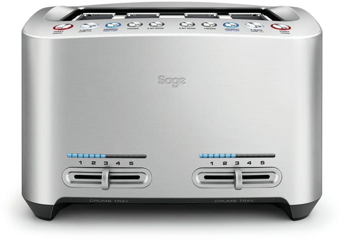 Sage the Smart Toast 4 Slice Stainless Steel Broodrooster