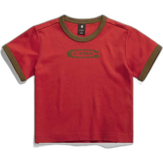 Dames-T-shirt G-Star Ringer Baby Brother Logo