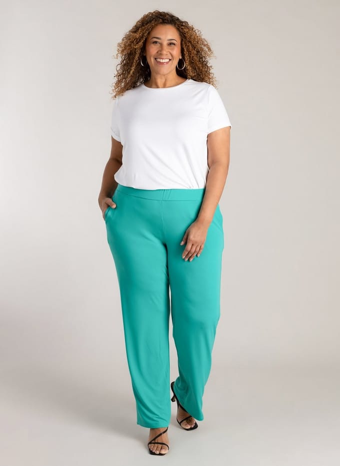 COLLETTA Nikki Bottoms - Turquoise - maat 2(50)