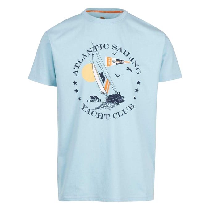 Trespass Heren Cedarf Lettering Crew Neck T-Shirt (Zeegroen)