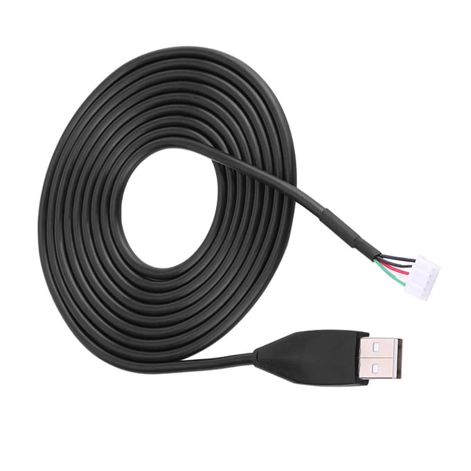2 meter USB Muis Lijn Draad Kabel Vervanging Reparatie Accessoire Voor MX518 Gaming Muis black