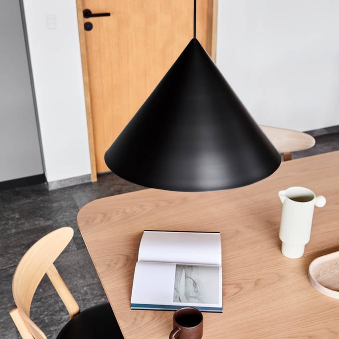 FRANDSEN Benjamin hanglamp, Ø 30 cm, zwart