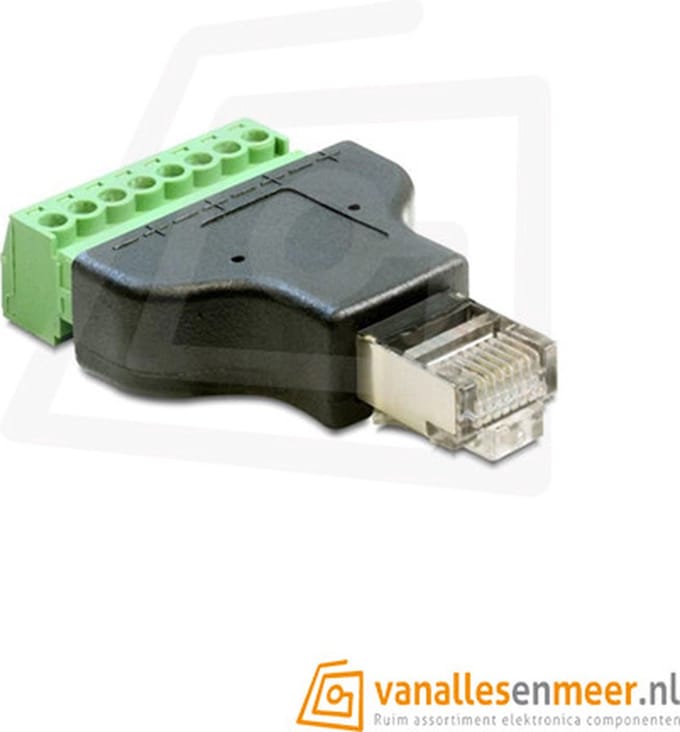 RJ45-connector to Screw Terminal