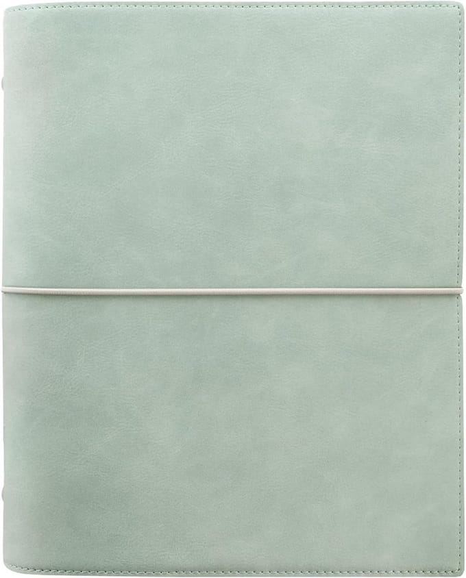 Soft Organizer - Plannersysteem - Dagelijkse planning - Zachte lederlook cover - A5 formaat - Zeegras