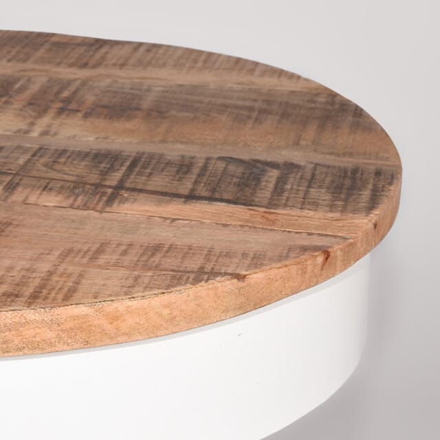 LABEL51 - Bijzettafel Saria - Wit - 44x44x53cm