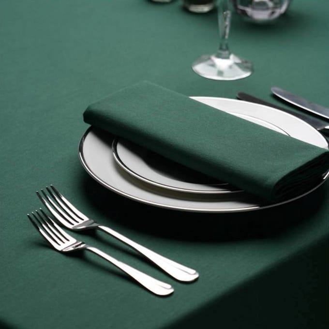 Treb Horecalinnen Tafelkleed Forest Green 132x132cm - Treb SP