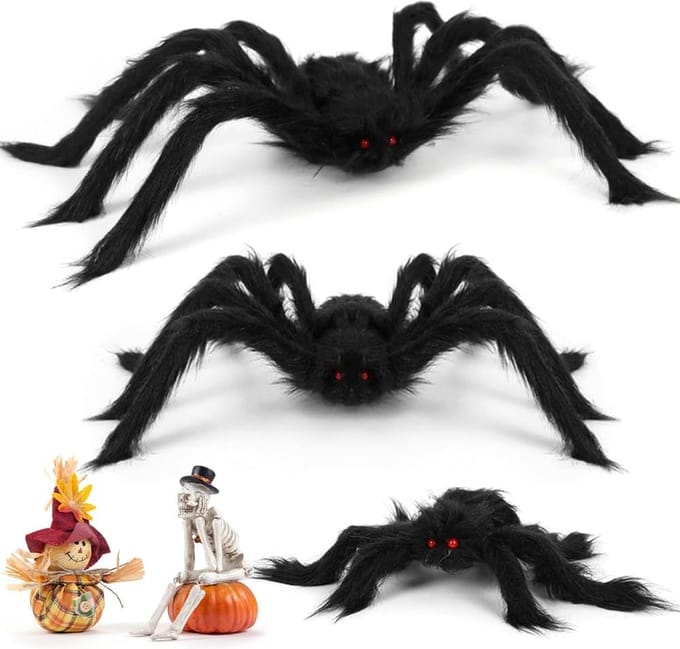 Solacis Halloween Decoratie - Grote spin - Halloween versiering - Horror - Eng - Must have voor halloween!