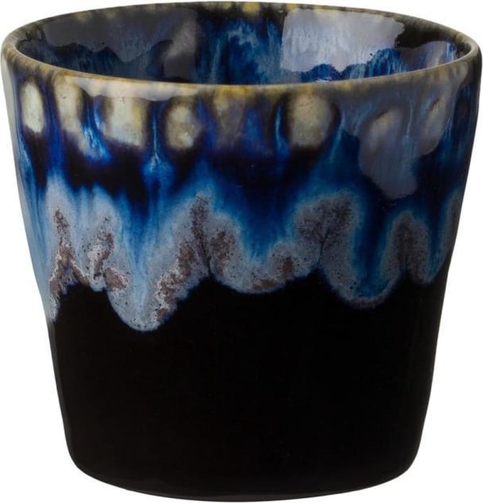 Costa Nova - servies - lungo kop - Grespresso zwart - aardewerk - H 7,5 cm