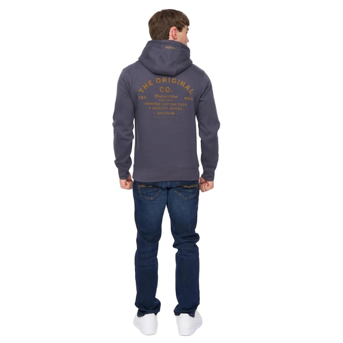 Crosshatch Heren Shoptown Hoodie (Marineblauw)