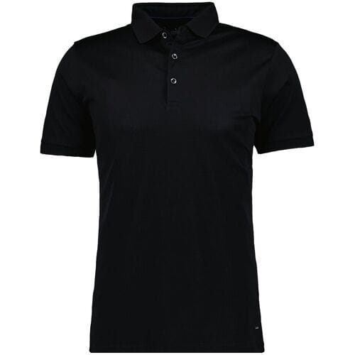 Ragman Polo Luxury Uni Color Mercerized Cotton Zwart / male