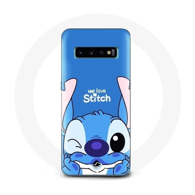 Coque - Samsung - Galaxy S10 Plus - Stitch mignon - Souple - Protection synthétique blauw