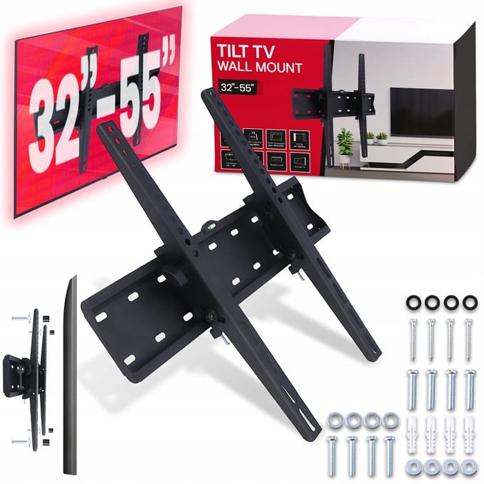 Universele TV Muurbeugel Kantelbaar - 55 inch - Max 40kg