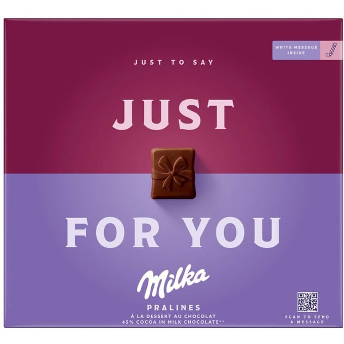 Chocolats au Lait Milka avec Garniture Cacao 110 g