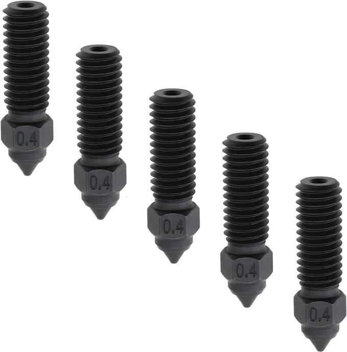 3D printer reserveonderdelen - 3D Printer Nozzles - 5-delige Hotend Kit voor 3D Printer Extruder, 0,4mm, Geschikt voor diverse modellen