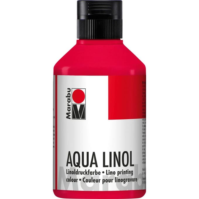 Marabu Aqua linodrukverf - Karmijnrood