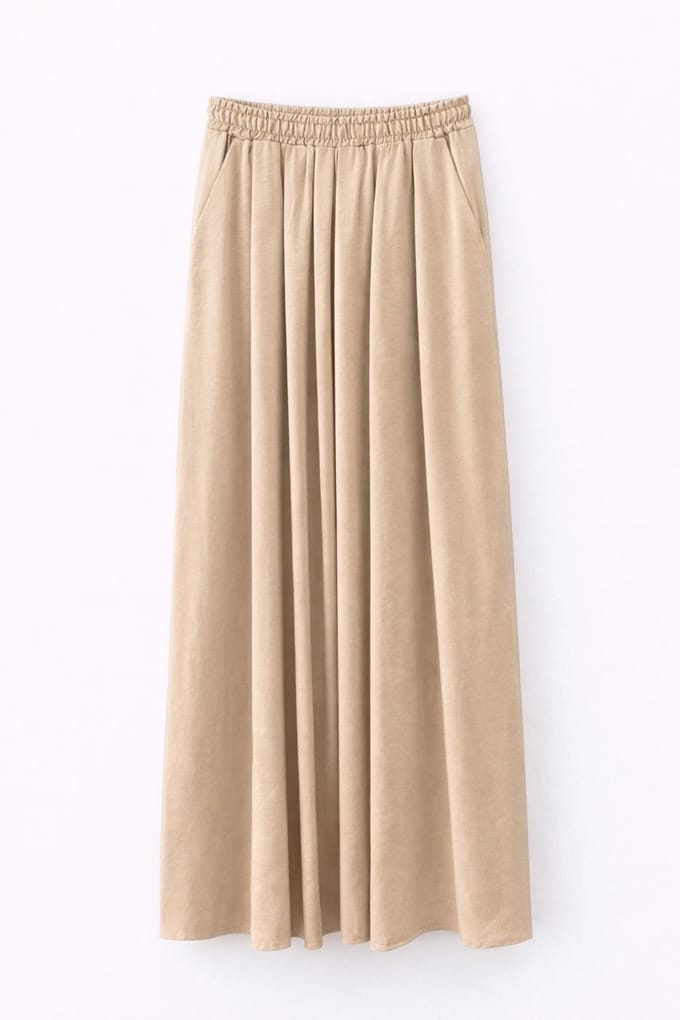 Hoge Taille Maxi Rok met Touwtje Taille