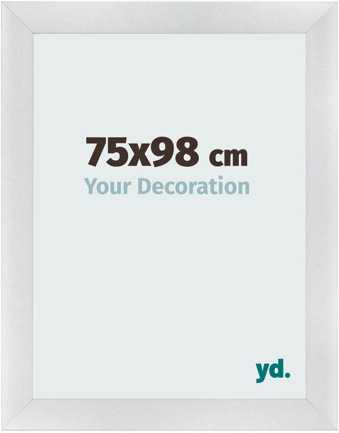 Your Decoration - Fotolijst 75x98 cm - MDF - Zilver Mat - Pisa