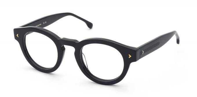 Lozza VL4375 Nero lucido 47/25/145 MAN Brilmonturen