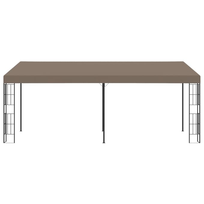 vidaXL - Wandprieel - 6x3 - m - stof - taupe