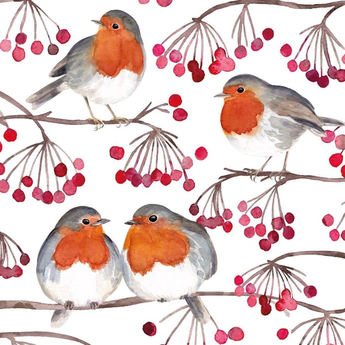 PPD - Lunch servetten - Birds & Berries
