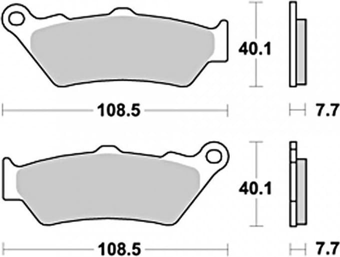 Plaquette de frein Perftec pour Moto Ducati 400 Scrambler Sixty2 2016 à 2020 AV Neuf