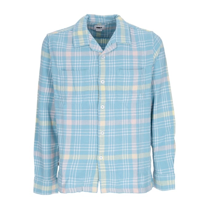 Wilson geweven herenoverhemd met lange mouwen L/s Artic Blue Multi