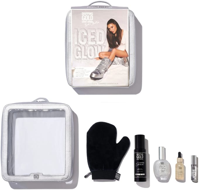 Dripping Gold | Iced Glow Gift Set - 6 stuks - Vegan - Tanning - Skincare