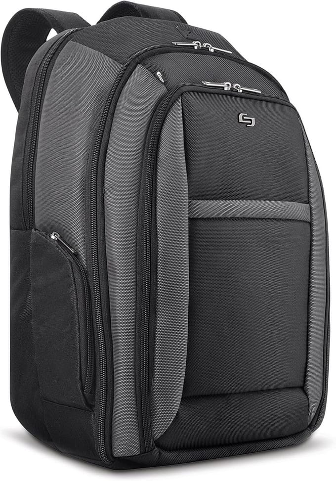 Stevige 16 inch laptoptas rugzak voor laptops tot 40.6 cm in zwart