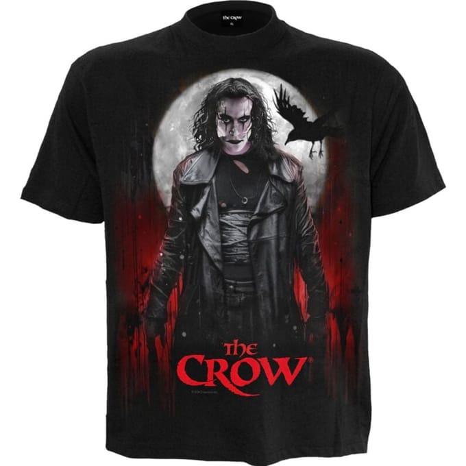 The Crow T-shirt - Blood Moon - S tot 4XL - voor Mannen - zwart