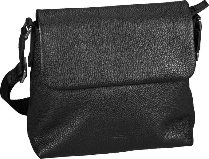 JOST Leren Schoudertas Vika Crossbody Bag Black Zwart