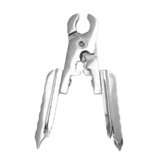 Outil Multifonction 15 en 1 Acier Inoxydable Multifonction EDC Pliant Utilitaire Outil de Poche Pince d'Extérieur white