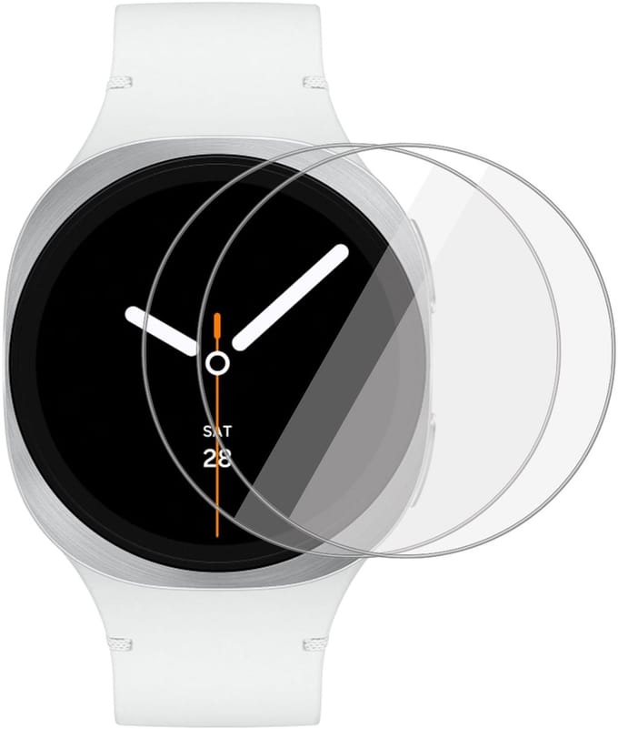 2x TechNow Screenprotector geschikt voor Samsung Galaxy Watch 8 44mm Screenprotector - Gehard Glas - Rounded - Proteqt+