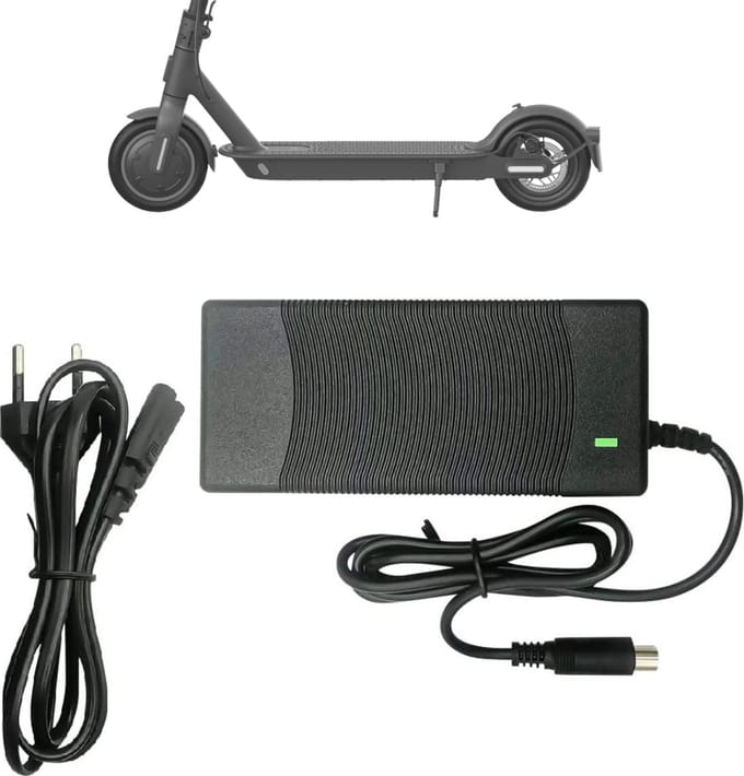 Phonillico Oplader 42V - voor Xiaomi Ninebot ES4 elektrische step - netsnoer
