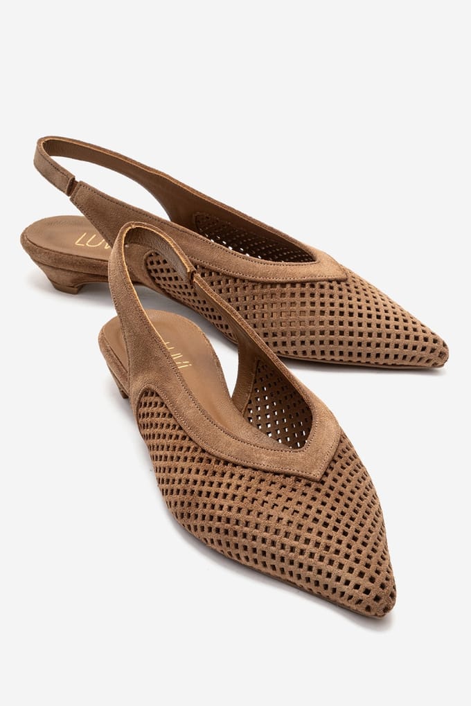 Lieve Leren Slingback Pump (Dames)
