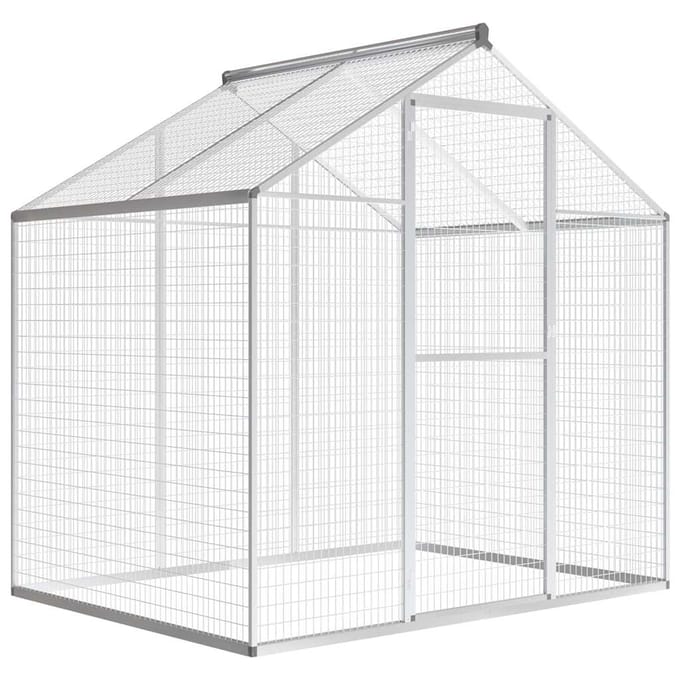vidaXL - Volière - 178x122x194 - cm - aluminium