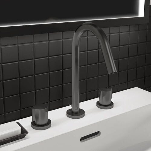 Ideal Standard 3-hole basin mixer with drain BC783A5