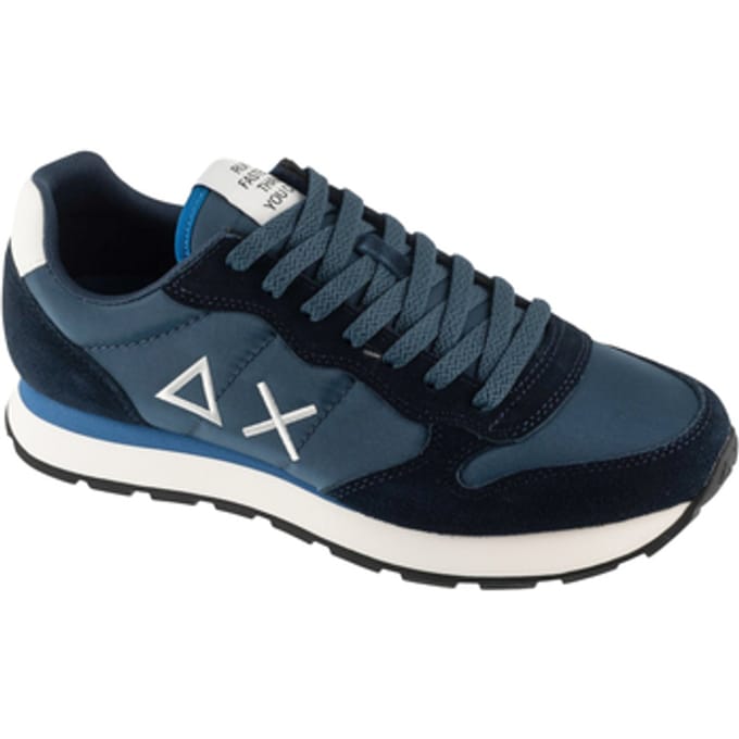 SUN68 Tom Solid - Heren Sneakers Schoenen Blauw Z36101-58 , Maat: EU 40