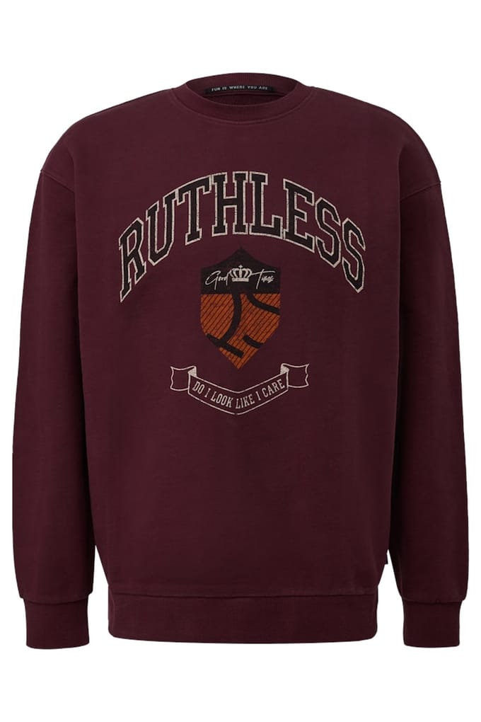 s.Oliver -qs Sweatshirts Burgundy Taglia: M | Maglioni a maglia Outlet | Uomo | Marrone