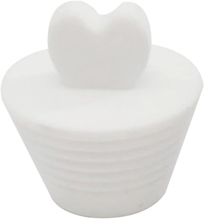 Badkamer Afvoer Stopper - Water Stop - Bad Vullen - Handige Trekker - 4x4.3cm - Wit
