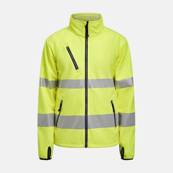 Jobman 1202 Hi-Vis Softshell Jacket 65120255 - Geel - XXL