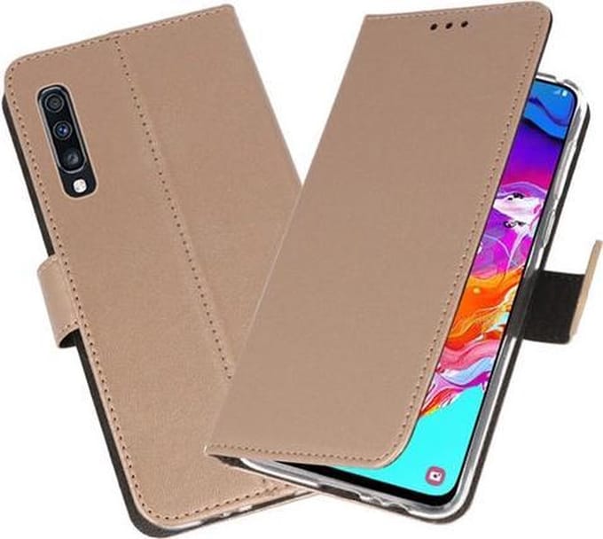 Bestcases Pasjeshouder Telefoonhoesje Samsung Galaxy A70 - Goud