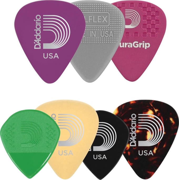D'Addario 1XVP6-5 Assorted Variety Plectrum Heavy 7-Pack